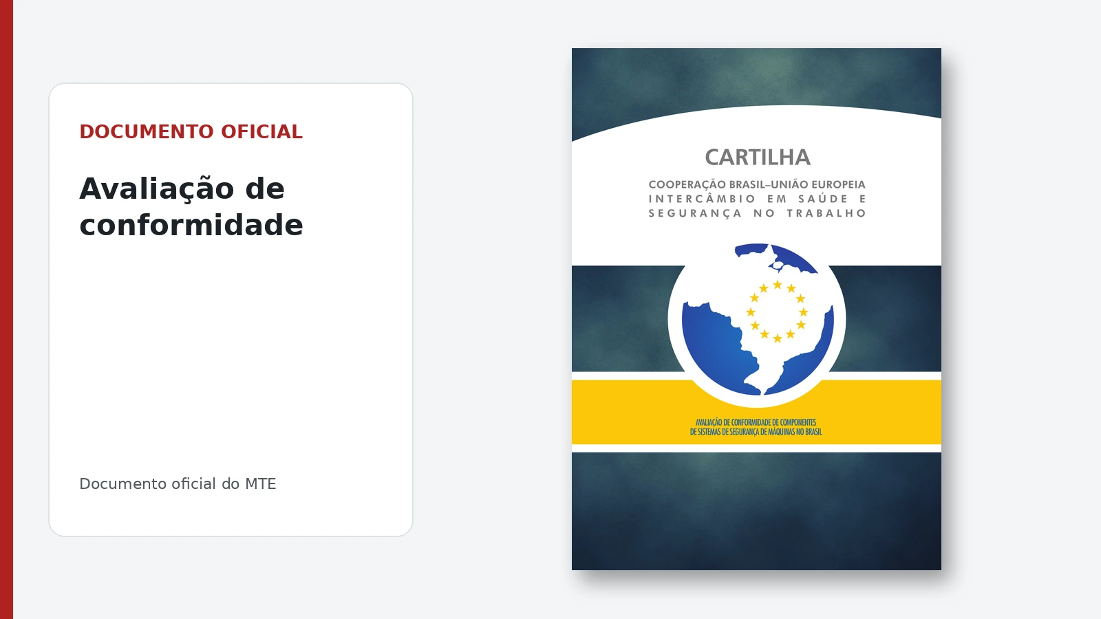 Documento oficial relacionado à NR-12 sobre conformidade de componentes de segurança