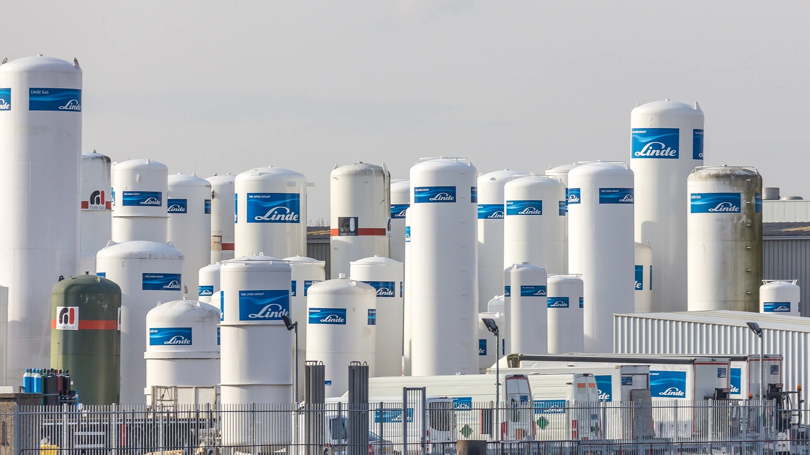 Tanques metálicos industriais de armazenamento de gás